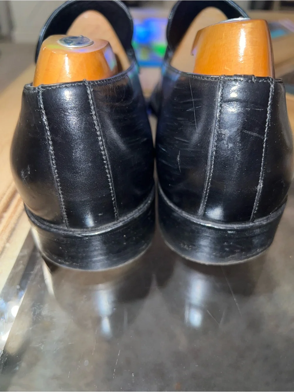 Gucci Black Leather Men’s Loafers 9D